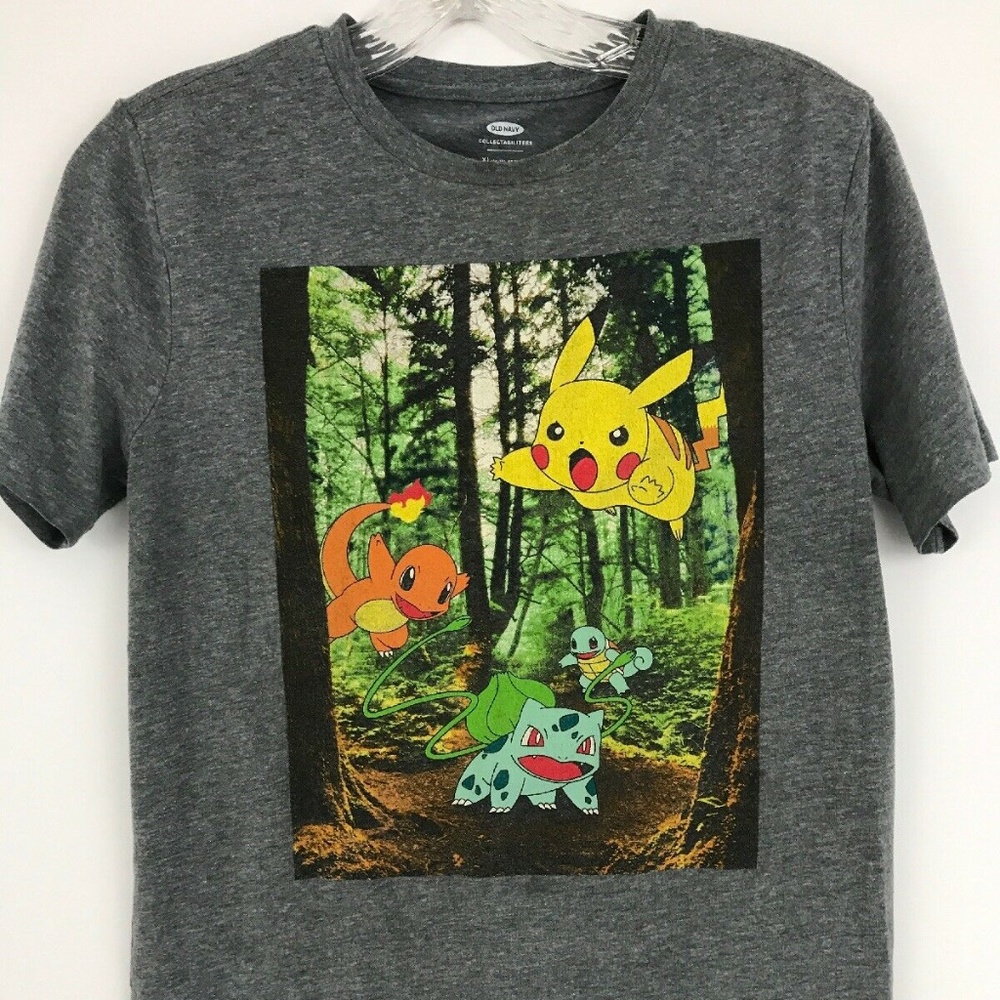 Pokemon Pikachu T Shirt sz YXL Gray